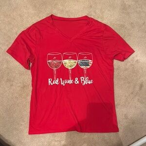Red Wine & Blue Women's Short Sleeve Tee